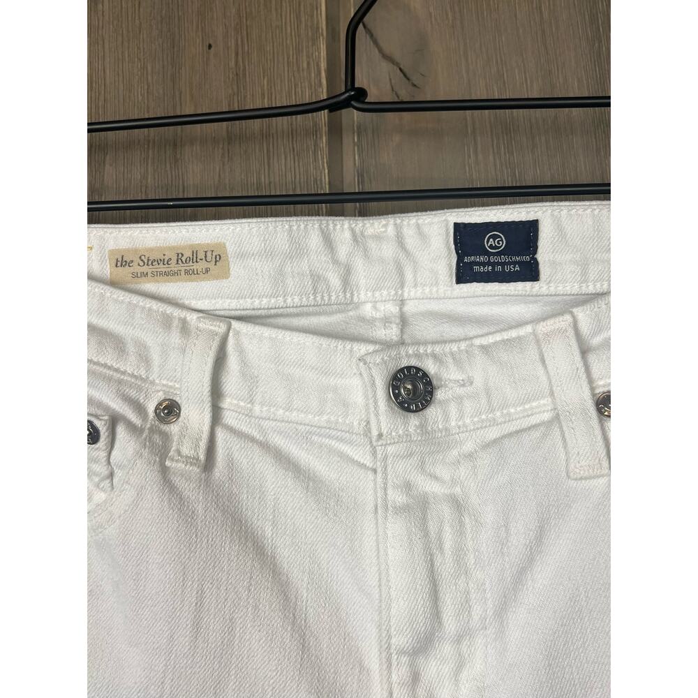 AG Adriano GoldSchmied White jeans size 30 regular Stevie straight - Picture 5 of 9